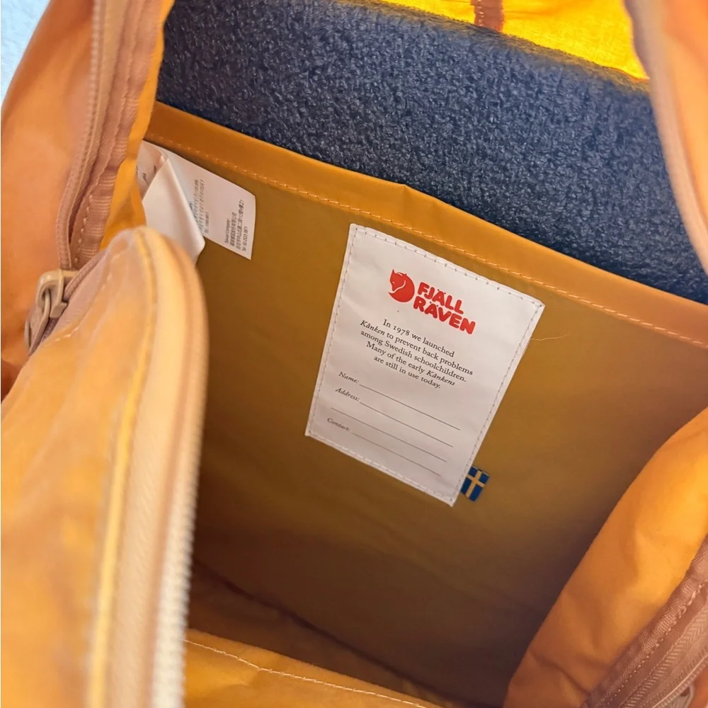 GUC Fjällräven Kånken Backpack in Mustard Yellow - Picture 11 of 16